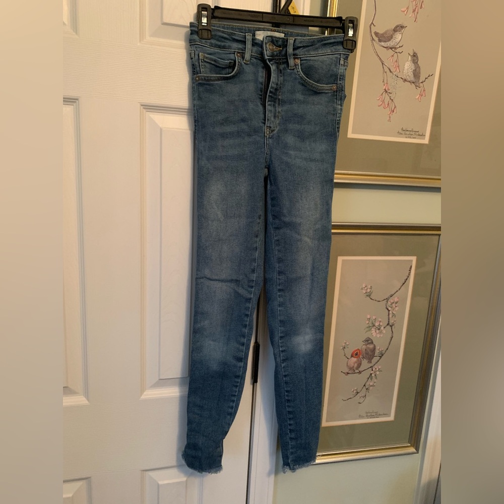 Free People Blue Skinny Jeans